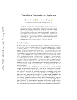 Ensemble of Counterfactual Explainers