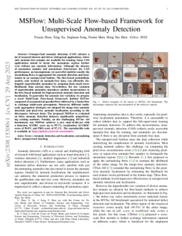 MSFlow: Multi-Scale Flow-based Framework for Unsupervised Anomaly
  Detection