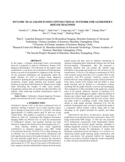 Dynamic Dual-Graph Fusion Convolutional Network For Alzheimer's Disease
  Diagnosis