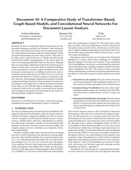 Document AI: A Comparative Study of Transformer-Based, Graph-Based
  Models, and Convolutional Neural Networks For Document Layout Analysis