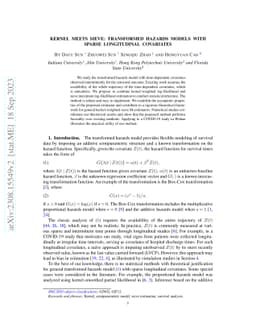 Kernel meets sieve: transformed hazards models with sparse longitudinal
  covariates