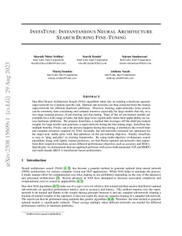 InstaTune: Instantaneous Neural Architecture Search During Fine-Tuning
