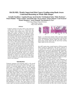 RACR-MIL: Weakly Supervised Skin Cancer Grading using Rank-Aware
  Contextual Reasoning on Whole Slide Images