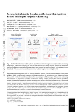Sociotechnical Audits: Broadening the Algorithm Auditing Lens to
  Investigate Targeted Advertising