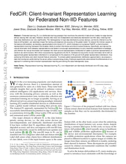 FedCiR: Client-Invariant Representation Learning for Federated Non-IID
  Features