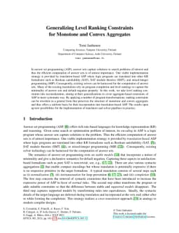 Generalizing Level Ranking Constraints for Monotone and Convex
  Aggregates
