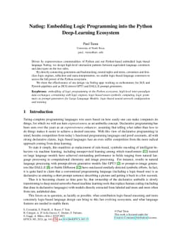 Natlog: Embedding Logic Programming into the Python Deep-Learning
  Ecosystem