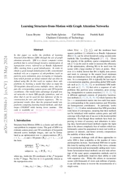 Learning Structure-from-Motion with Graph Attention Networks