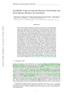 CktGNN: Circuit Graph Neural Network for Electronic Design Automation
