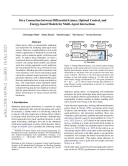 On a Connection between Differential Games, Optimal Control, and
  Energy-based Models for Multi-Agent Interactions
