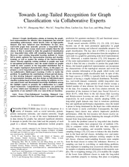 Towards Long-Tailed Recognition for Graph Classification via
  Collaborative Experts