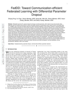 FedDD: Toward Communication-efficient Federated Learning with
  Differential Parameter Dropout