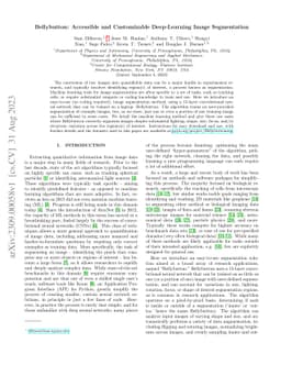 Bellybutton: Accessible and Customizable Deep-Learning Image
  Segmentation