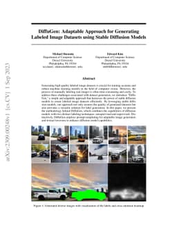 DiffuGen: Adaptable Approach for Generating Labeled Image Datasets using
  Stable Diffusion Models