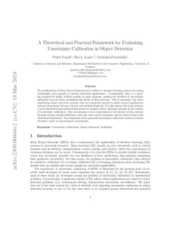 A Theoretical and Practical Framework for Evaluating Uncertainty
  Calibration in Object Detection
