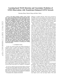 Learning-based NLOS Detection and Uncertainty Prediction of GNSS
  Observations with Transformer-Enhanced LSTM Network
