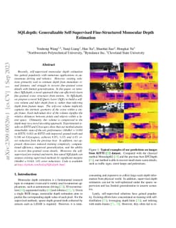 SQLdepth: Generalizable Self-Supervised Fine-Structured Monocular Depth
  Estimation
