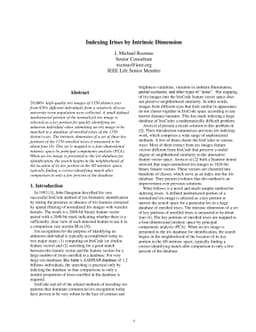 Indexing Irises by Intrinsic Dimension