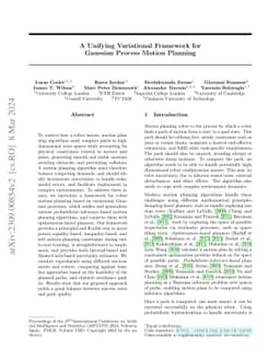 A Unifying Variational Framework for Gaussian Process Motion Planning