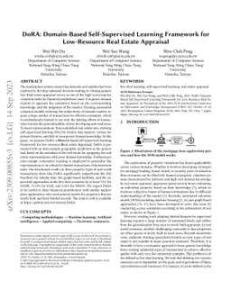 DoRA: Domain-Based Self-Supervised Learning Framework for Low-Resource
  Real Estate Appraisal