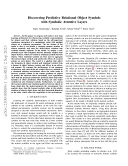 Discovering Predictive Relational Object Symbols with Symbolic Attentive
  Layers