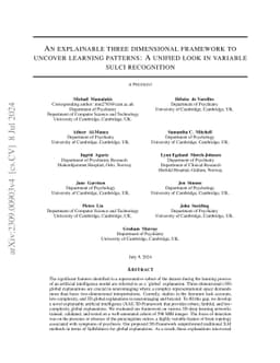 An explainable three dimension framework to uncover learning patterns: A
  unified look in variable sulci recognition