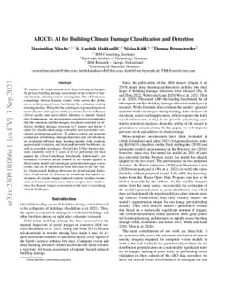 AB2CD: AI for Building Climate Damage Classification and Detection