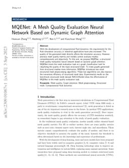MQENet: A Mesh Quality Evaluation Neural Network Based on Dynamic Graph
  Attention