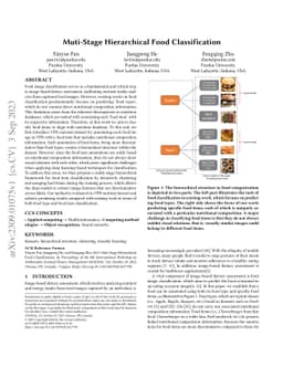 Muti-Stage Hierarchical Food Classification