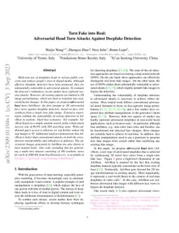 Turn Fake into Real: Adversarial Head Turn Attacks Against Deepfake
  Detection