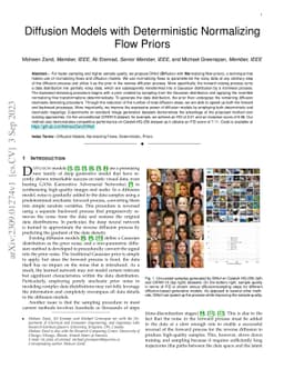 Diffusion Models with Deterministic Normalizing Flow Priors
