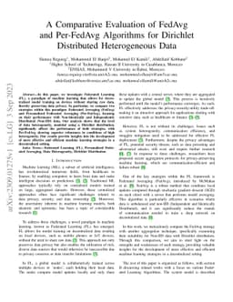 A Comparative Evaluation of FedAvg and Per-FedAvg Algorithms for
  Dirichlet Distributed Heterogeneous Data