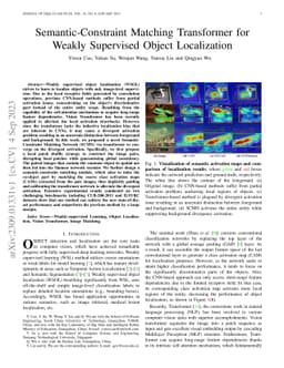 Semantic-Constraint Matching Transformer for Weakly Supervised Object
  Localization