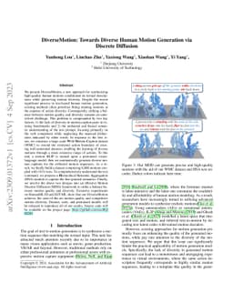 DiverseMotion: Towards Diverse Human Motion Generation via Discrete
  Diffusion