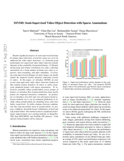 SSVOD: Semi-Supervised Video Object Detection with Sparse Annotations
