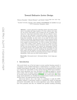 Toward Defensive Letter Design