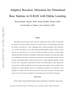 Adaptive Resource Allocation for Virtualized Base Stations in O-RAN with Online Learning