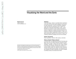 Visualizing the Weird and the Eerie