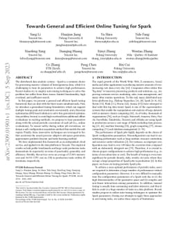 Towards General and Efficient Online Tuning for Spark