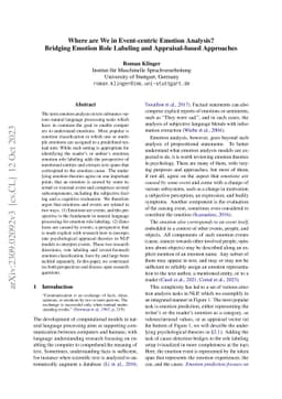 Where are We in Event-centric Emotion Analysis? Bridging Emotion Role
  Labeling and Appraisal-based Approaches