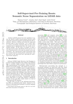 Self-Supervised Pre-Training Boosts Semantic Scene Segmentation on LiDAR
  Data
