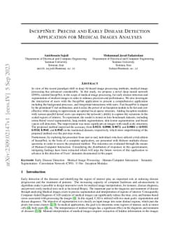 INCEPTNET: Precise And Early Disease Detection Application For Medical
  Images Analyses