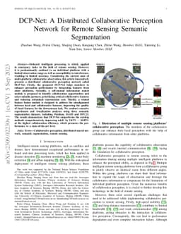 DCP-Net: A Distributed Collaborative Perception Network for Remote
  Sensing Semantic Segmentation