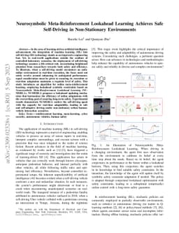 Neurosymbolic Meta-Reinforcement Lookahead Learning Achieves Safe
  Self-Driving in Non-Stationary Environments