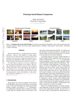 Prototype-based Dataset Comparison