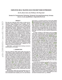 Employing Real Training Data for Deep Noise Suppression