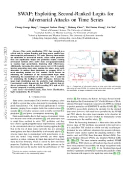 SWAP: Exploiting Second-Ranked Logits for Adversarial Attacks on Time
  Series