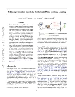 Rethinking Momentum Knowledge Distillation in Online Continual Learning