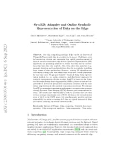 SymED: Adaptive and Online Symbolic Representation of Data on the Edge