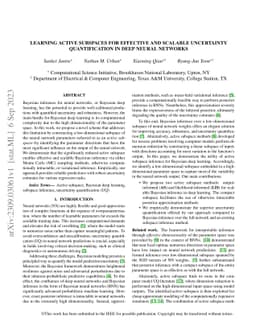 Learning Active Subspaces for Effective and Scalable Uncertainty
  Quantification in Deep Neural Networks